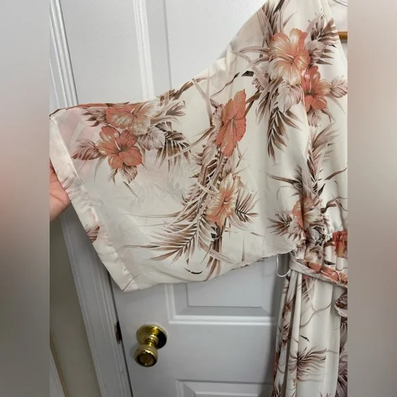 Women’s Baltic Born White And Pink Floral Maxi Dress M Cottagecore Sun Dress - Picture 5 of 12